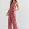 Francesca's Kelsey Utility Jumpsuit Dresses