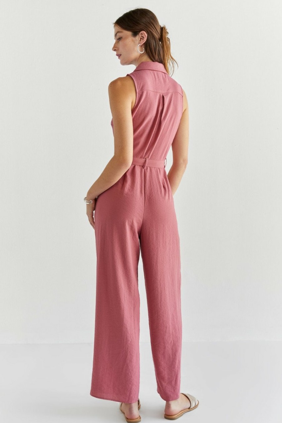 Francesca's Kelsey Utility Jumpsuit Dresses