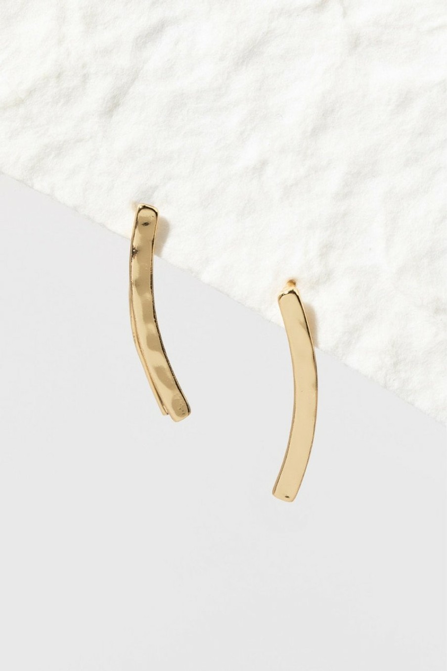 Francesca's Drew Ear Crawlers Gold Earrings