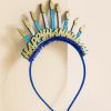 Francesca's Happy Hanukkah Headband Blue Hair