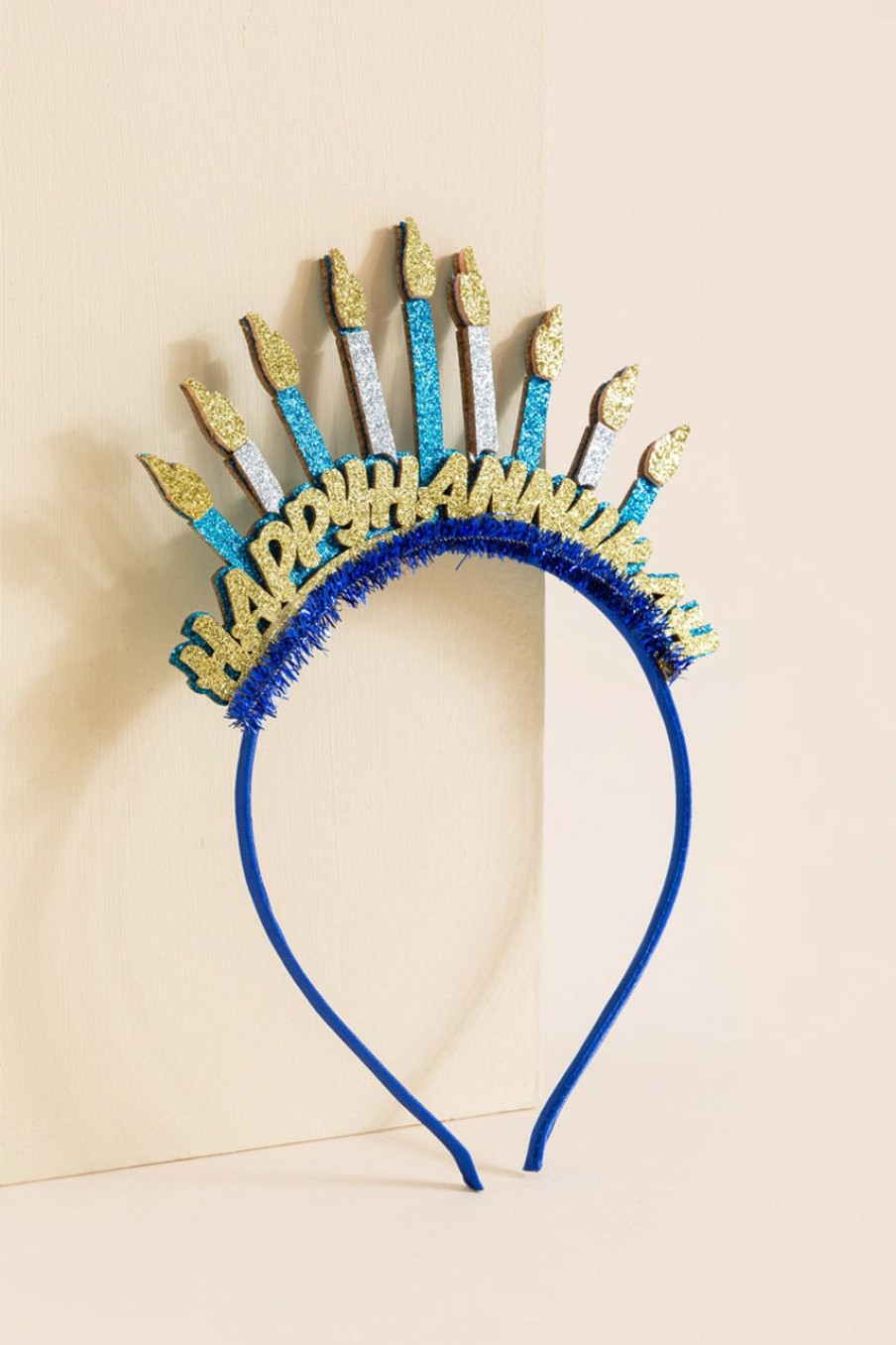 Francesca's Happy Hanukkah Headband Blue Hair