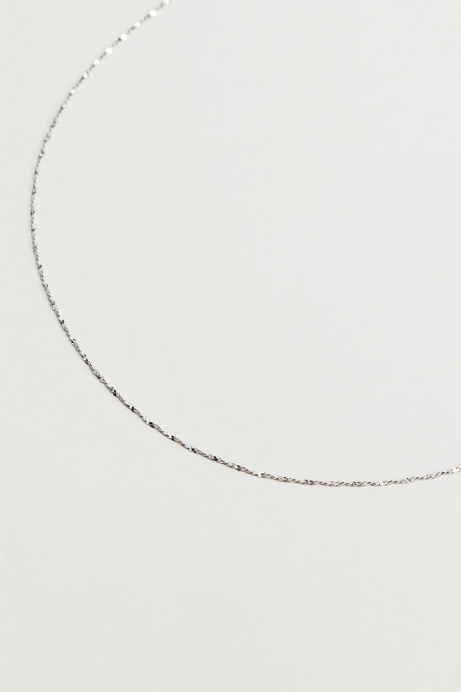 Francesca's Kimberly Sterling Chain Necklace Silver Necklaces