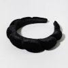 Francesca's Leslie Puffy Spa Headband Black Hair