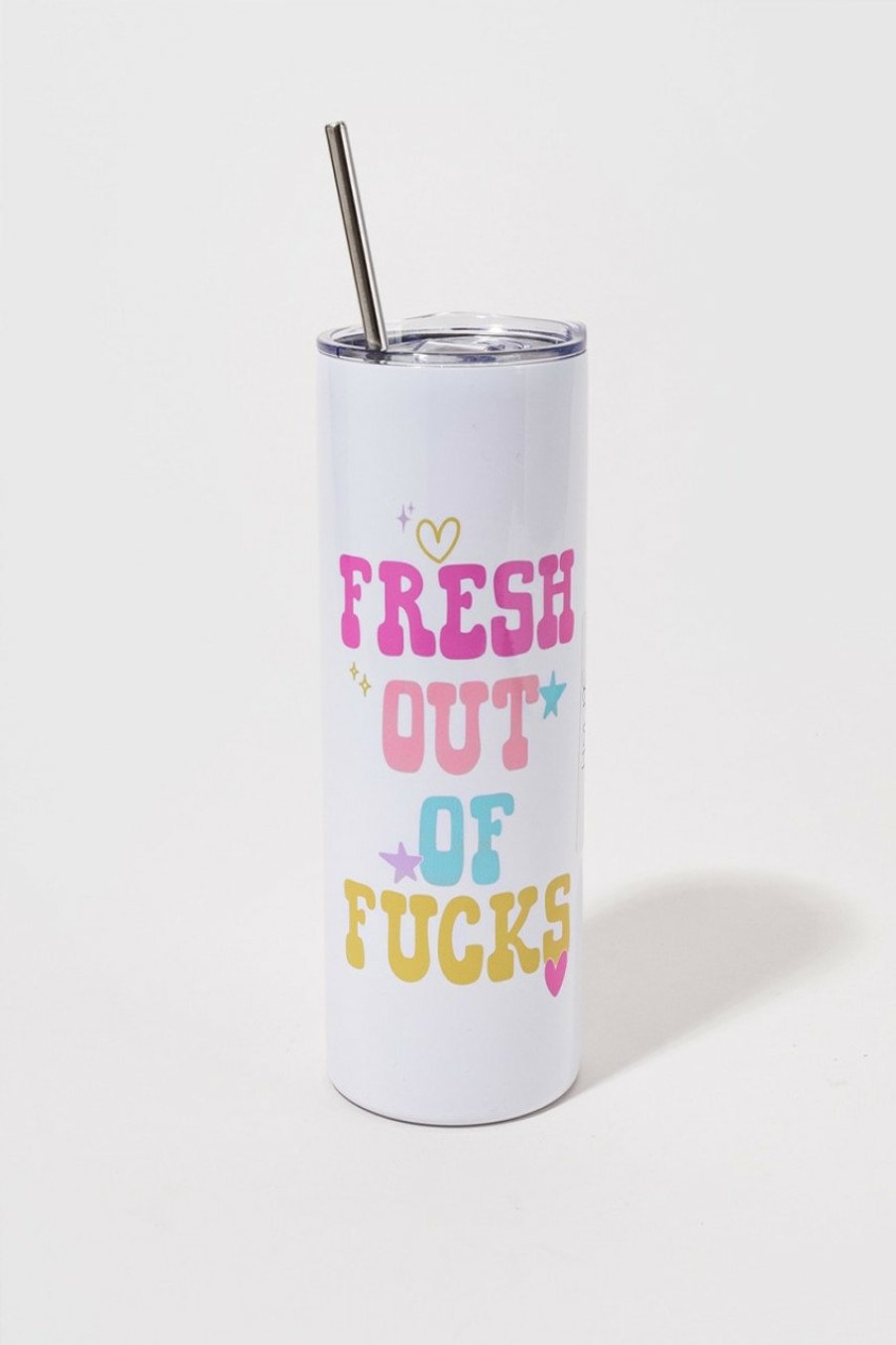 Francesca's Fresh Out Of F*Cks Tall Tumbler Multi Drinkware