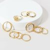 Francesca's Geovanni Coin Ring Set Gold Rings