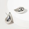 Francesca's Ella Metal Droplet Earrings Silver Earrings