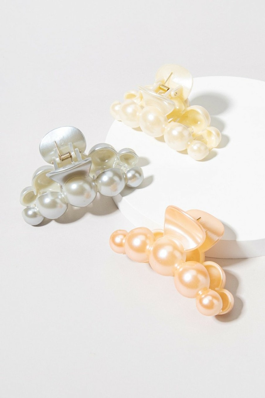 Francesca's Karrie Bubble Pearl Hair Claws Multi Hair