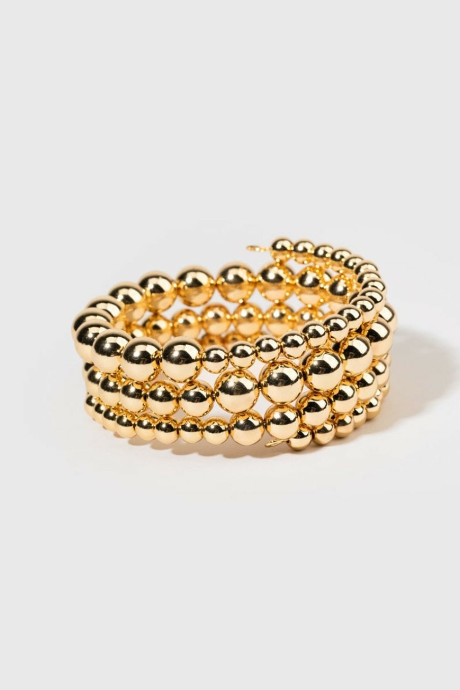 Francesca's Dianna Wrap Bangle Bracelet Gold Bracelets