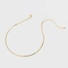 Francesca's Cierra Dip Tube Snake Chain Gold Necklaces