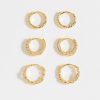 Francesca's Kamryn Huggie Hoop Earring Set Gold Earrings