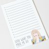 Francesca's Look What You Made Me To- Do Notepad Multi Stationery