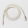 Francesca's Pearl Phone Charging Cable Ivory Tech