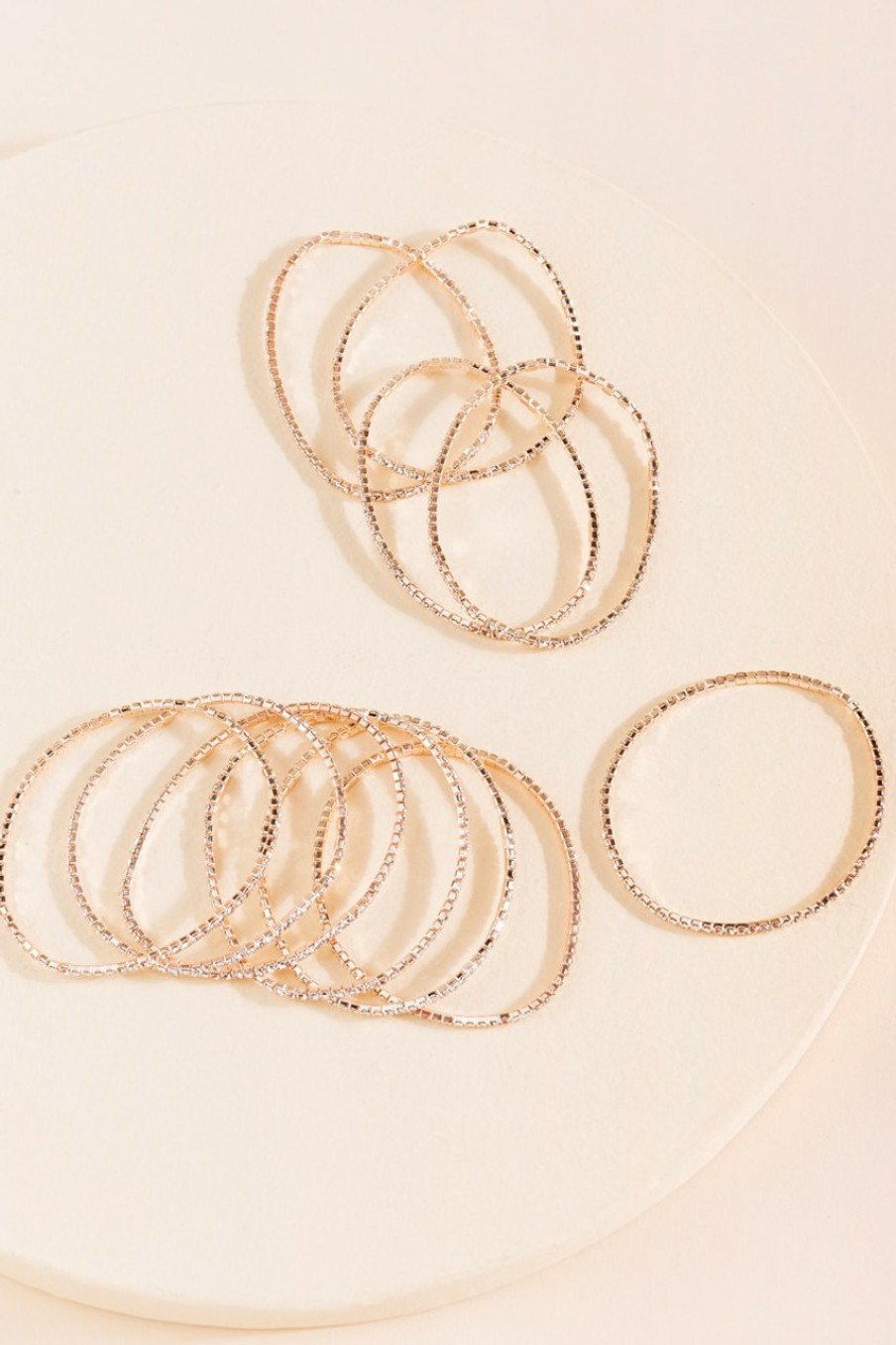 Francesca's Amy Pave Bracelet Set Bracelets