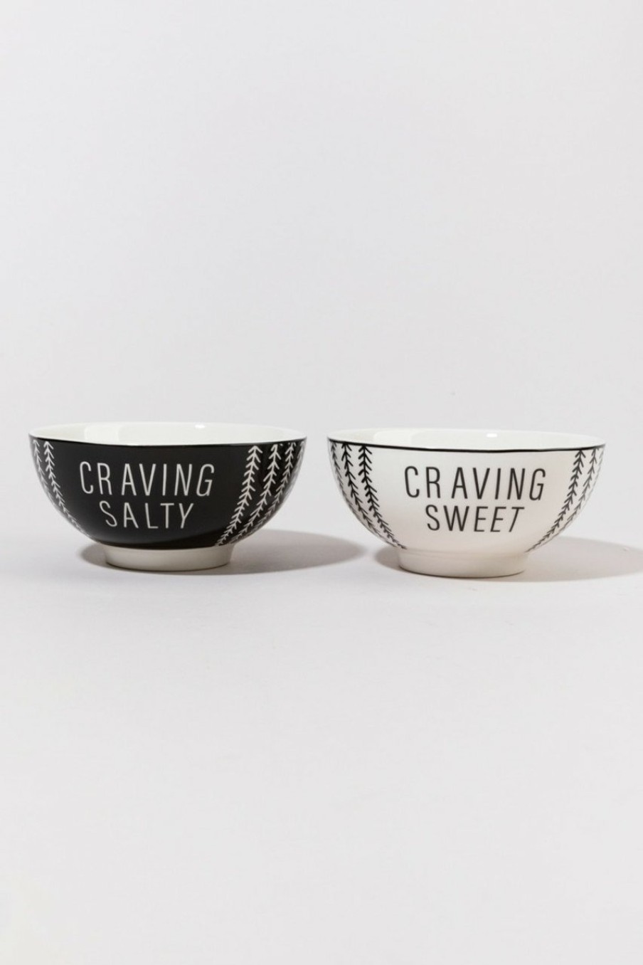 Francesca's Craving Salty Or Sweet Cereal Bowls Multi Home Decor