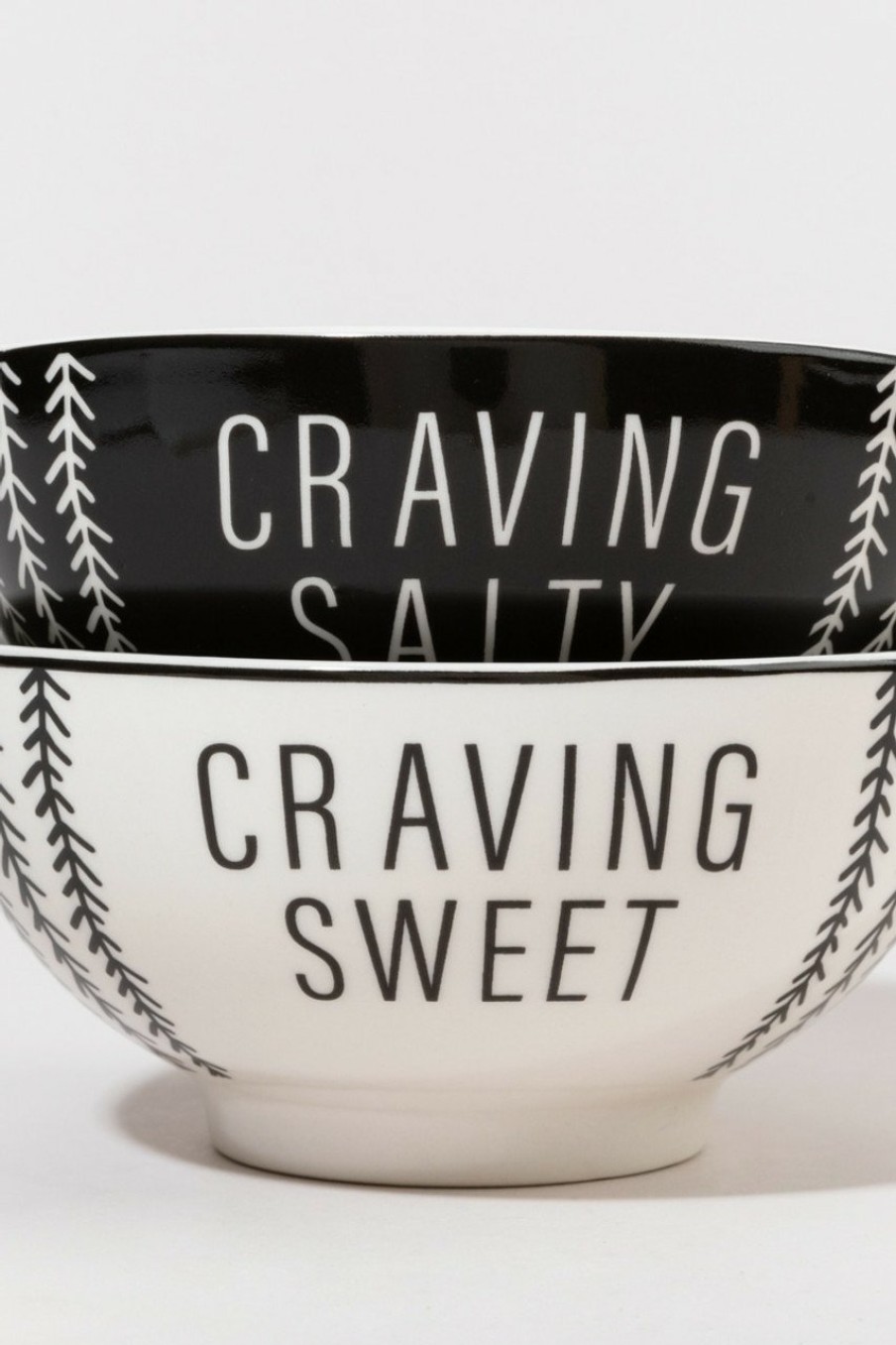 Francesca's Craving Salty Or Sweet Cereal Bowls Multi Home Decor