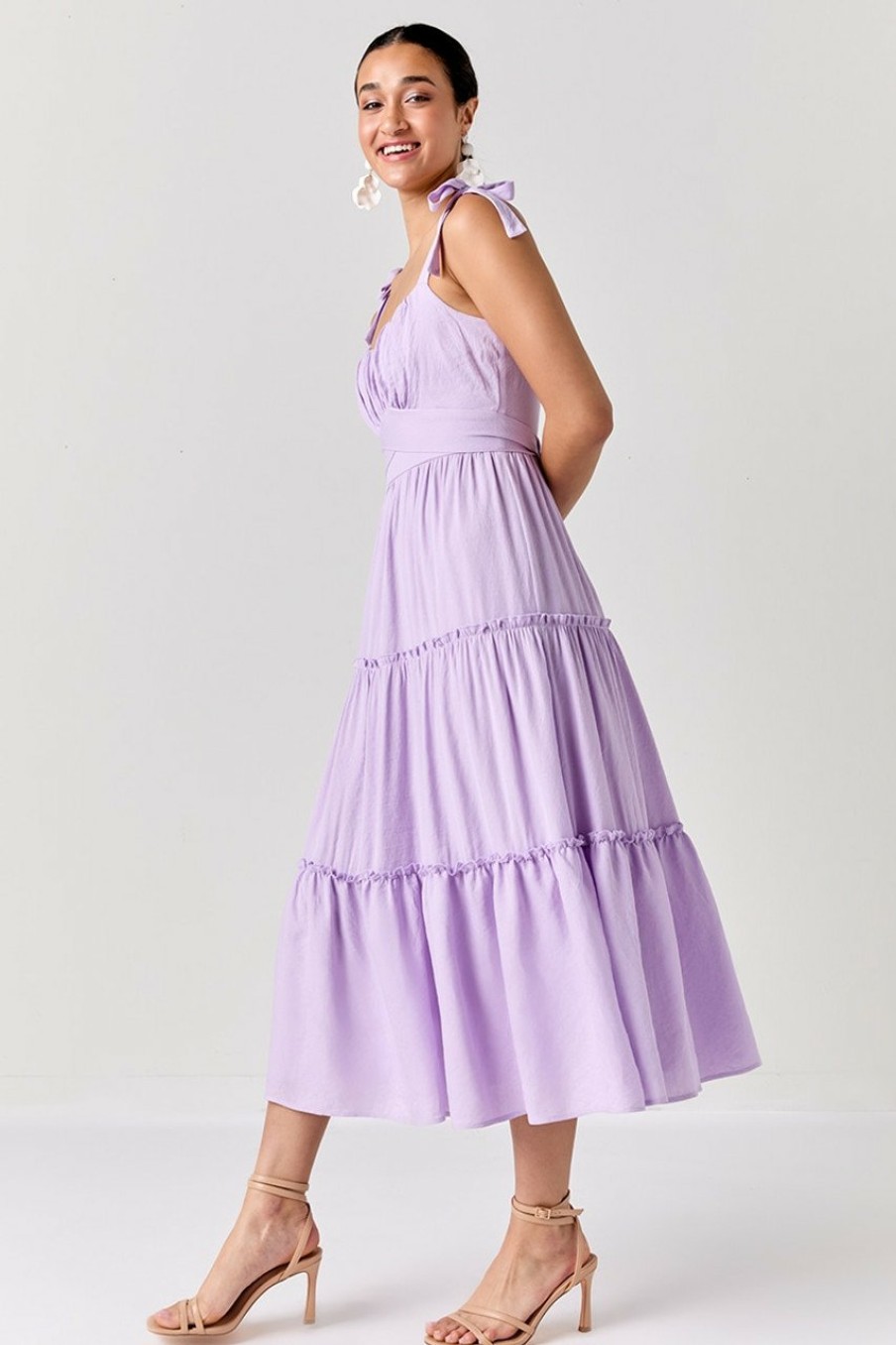 Francesca's Isabel Tie Strap Emma Maxi Dress Dresses