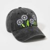 Francesca's Doris Dandelions Baseball Hat Black Hats