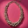 Francesca's Luxe Pearl Cluster Necklace Multi Necklaces