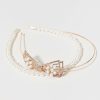 Francesca's Becky En Pearl Headband Pack Gold Hair