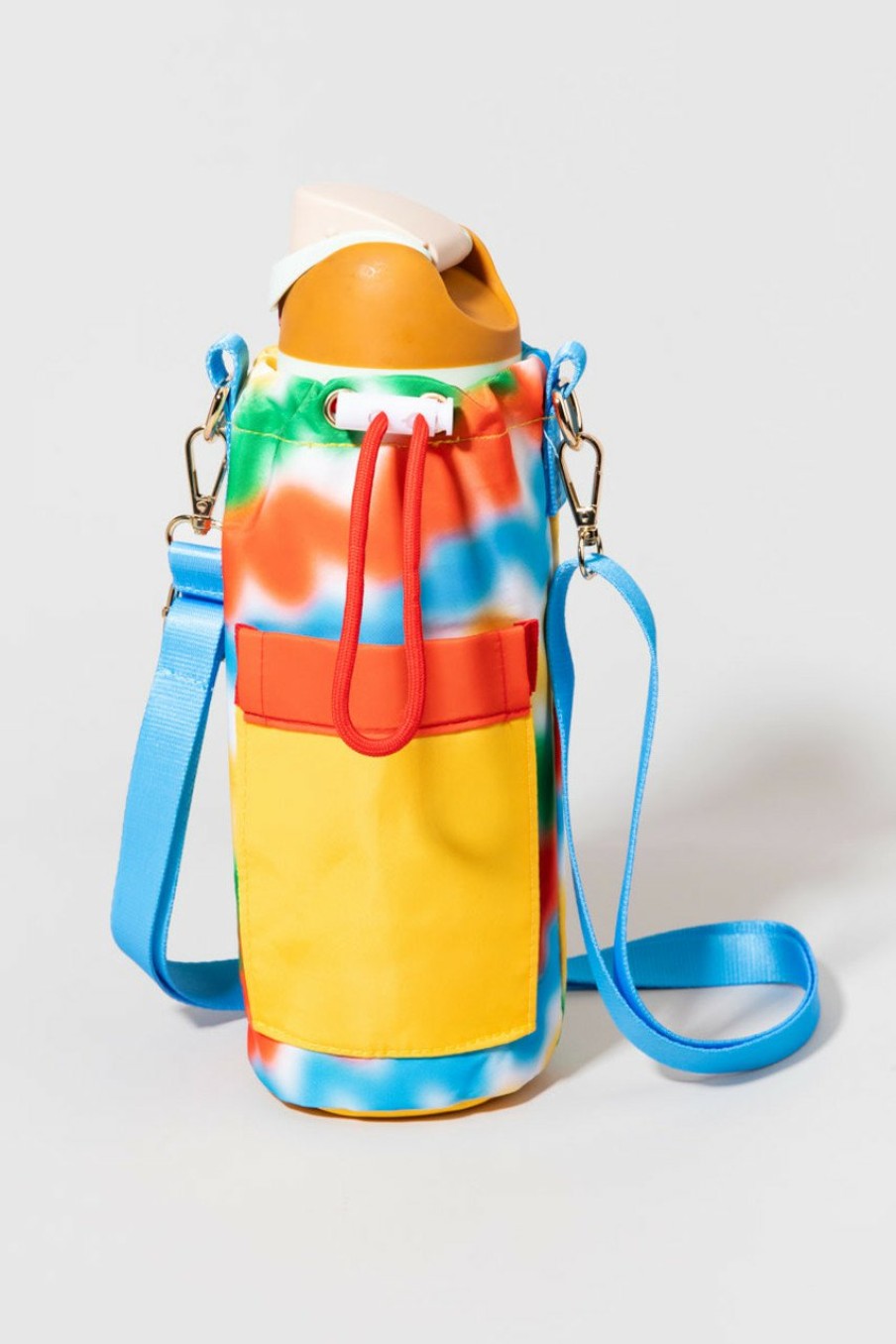 Francesca's Alex Squiggles Water Bottle Sling Multi Drinkware