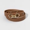 Francesca's Iris Leather Wrap Bracelet Brown Bracelets