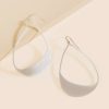 Francesca's Riley Brushed Teardrop Earrings Silver Earrings