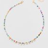 Francesca's Candace Color Bead Choker Multi Necklaces