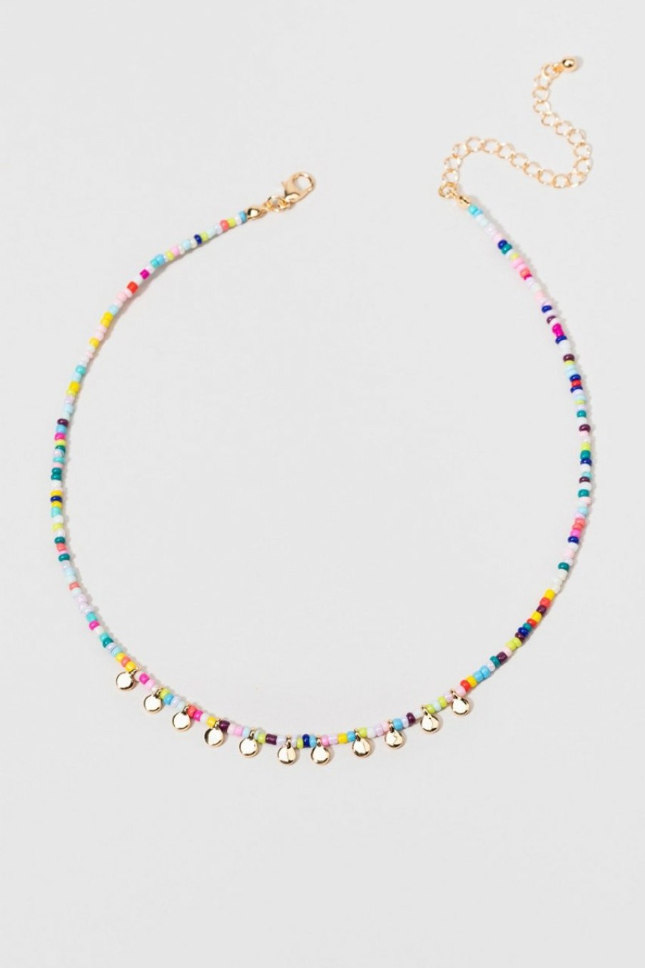 Francesca's Candace Color Bead Choker Multi Necklaces