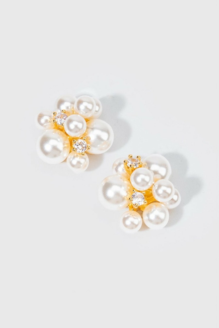 Francesca's Dezie Cluster Stud Earrings Pearl Earrings