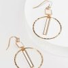 Francesca's Astoria Geo Shape Earrings Natural Earrings