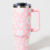 Francesca's Janet Floral 40Oz Stainless Steel Mug Pink Drinkware