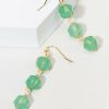 Francesca's Julia Semi Drop Earrings Jade Earrings