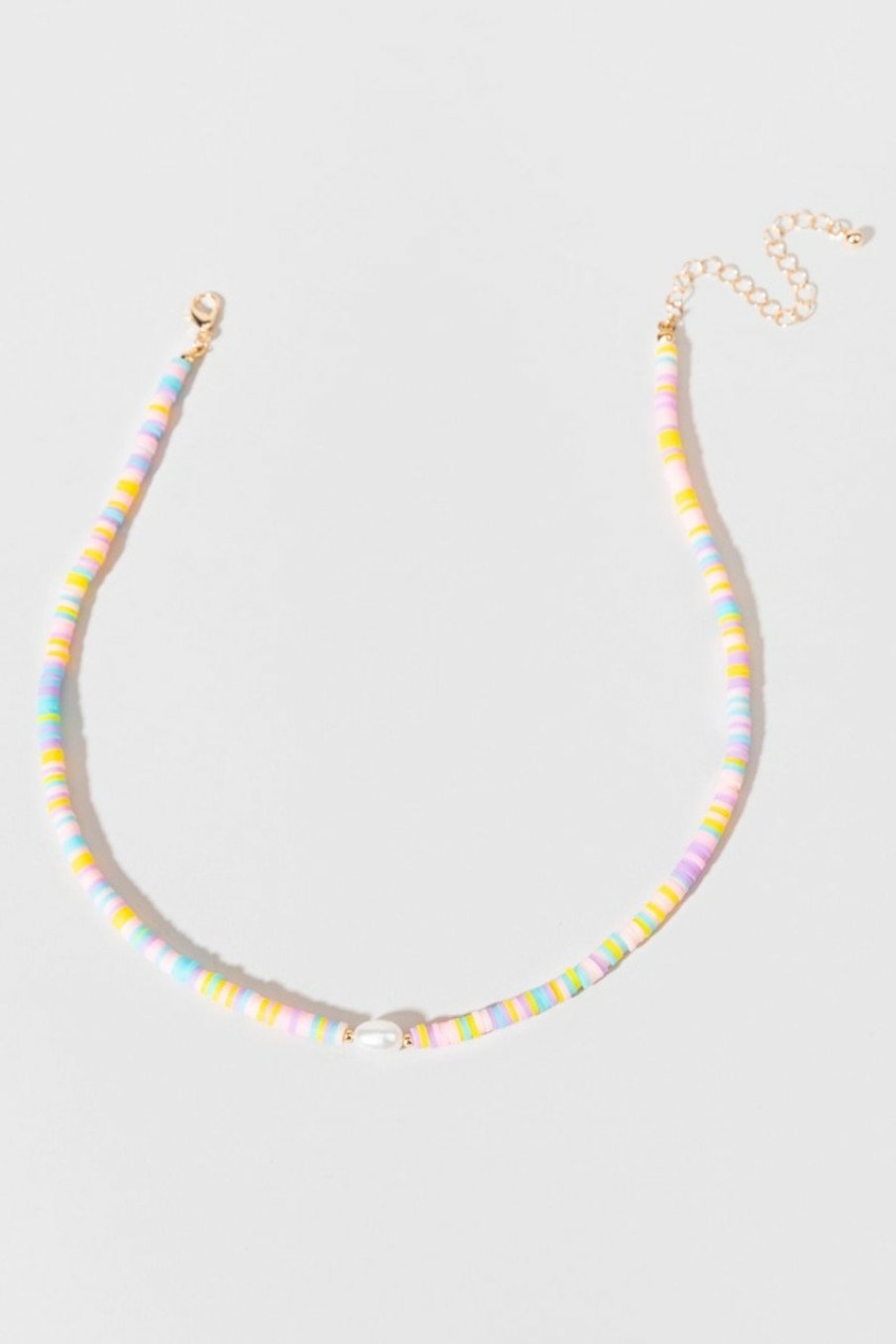 Francesca's Linnet Pastel Smile Necklace Multi Necklaces