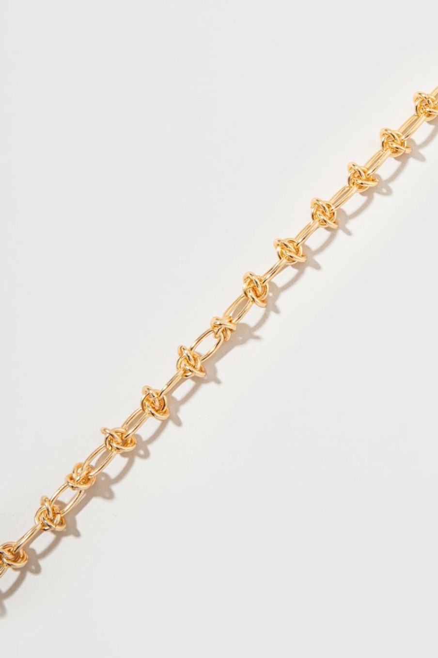 Francesca's Julissa Knotted Link Chain Necklaces Gold Necklaces