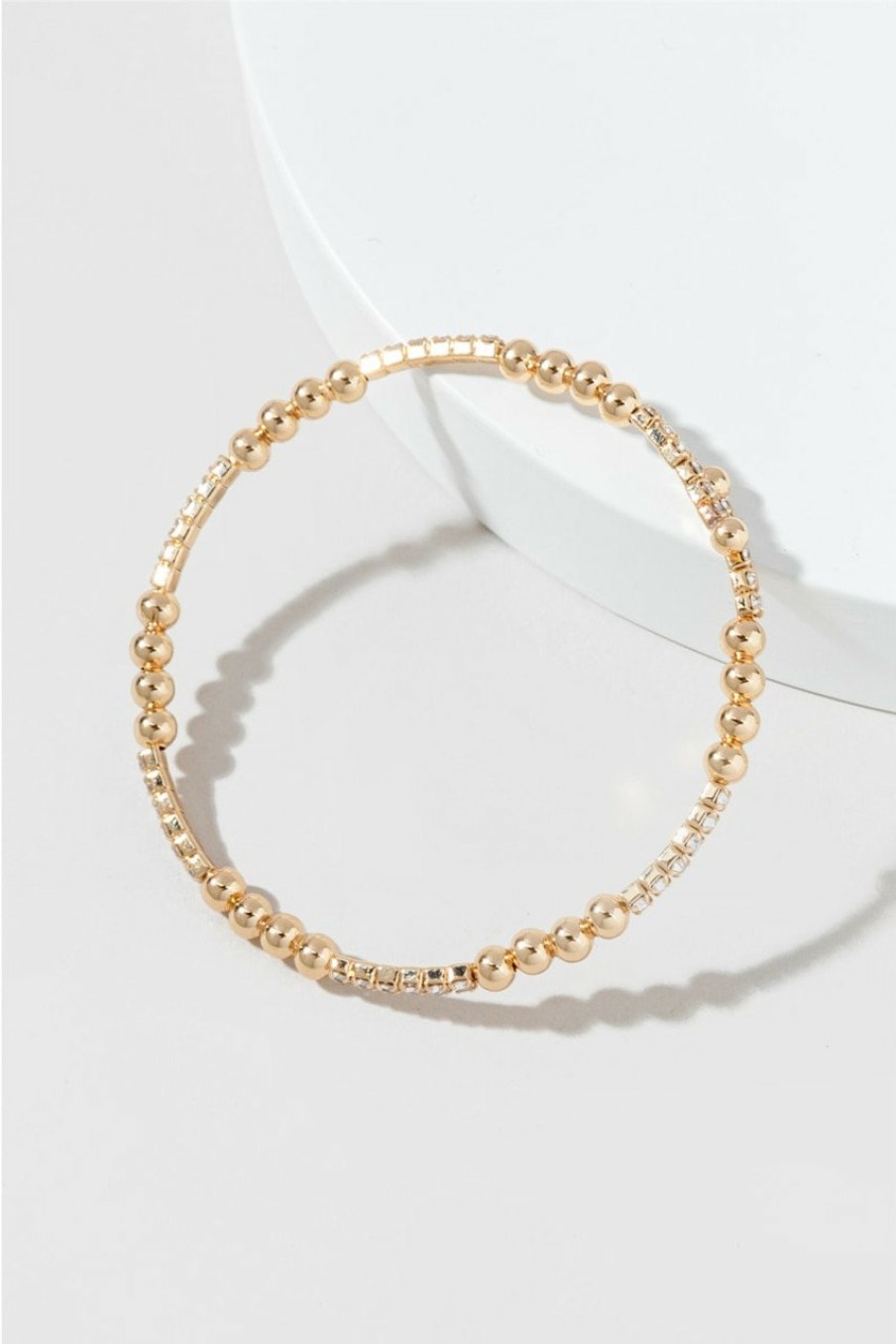 Francesca's Elena Cup Chain Wrap Bracelet Crystal Bracelets