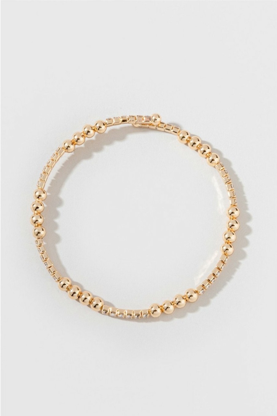 Francesca's Elena Cup Chain Wrap Bracelet Crystal Bracelets