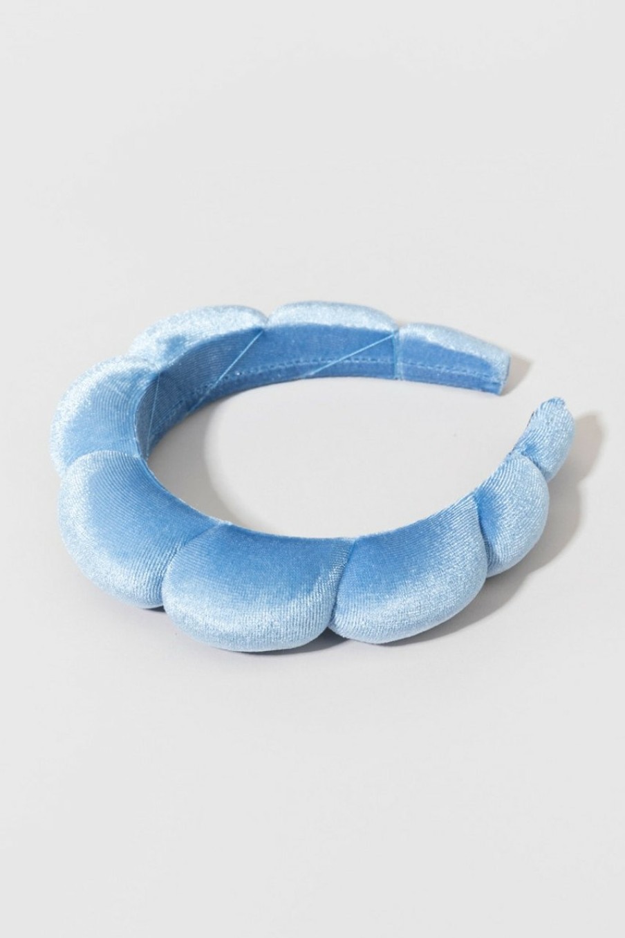 Francesca's Leslie Puffy Spa Headband Blue Hair