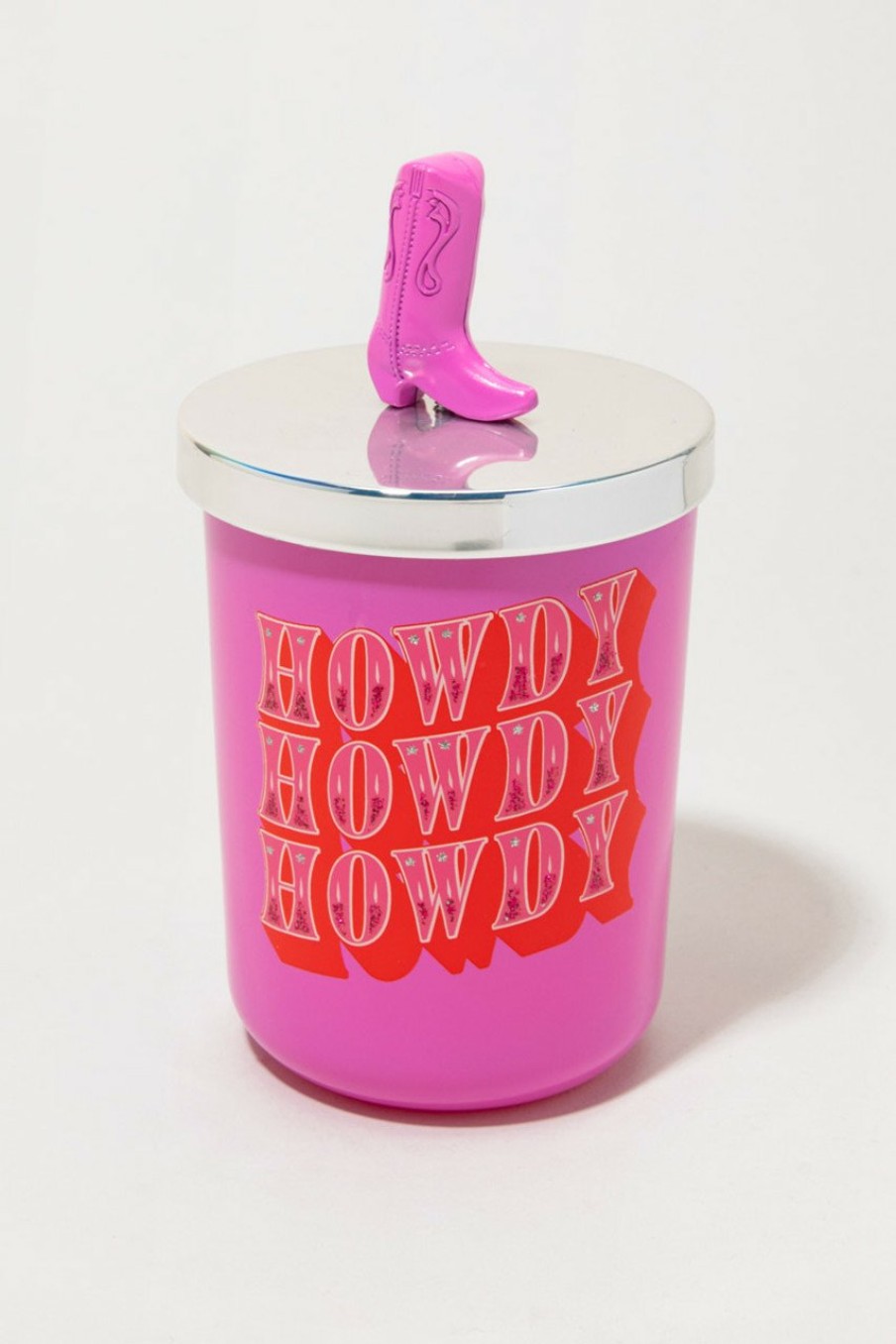 Francesca's Howdy Wild Sage Candle Jar Pink Candles