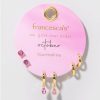 Francesca's Elizabeth 14K Gold Plated Birthstone Earring Set Earrings