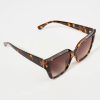 Francesca's Roxanne Angular Sunglasses Tortoise Sunglasses