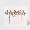 Francesca's Mr And Mrs Pearl Cake Topper Gold Stationery