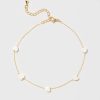 Francesca's Lorraine Heart Anklet White Anklets