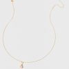 Francesca's Janine Crystal Drop Pendant Necklace Pink Necklaces