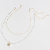 Francesca's Lyric Squiggle Chain Bead Layered Necklace Pearl Necklaces