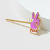 Francesca's Yellow Owl Workshop Peace Hair Pin Multi Hair