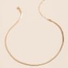 Francesca's Tallulah Single Strand Necklace Gold Necklaces