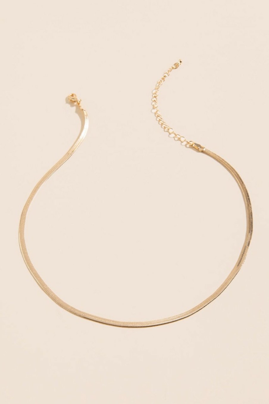 Francesca's Tallulah Single Strand Necklace Gold Necklaces