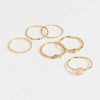 Francesca's Malaysia Textured Ring Set Rings