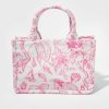 Francesca's Luna Mini Floral Tote Bag Pink Bags & Wallets