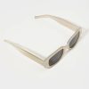 Francesca's Cecilia Narrow Square Sunglasses Green Sunglasses